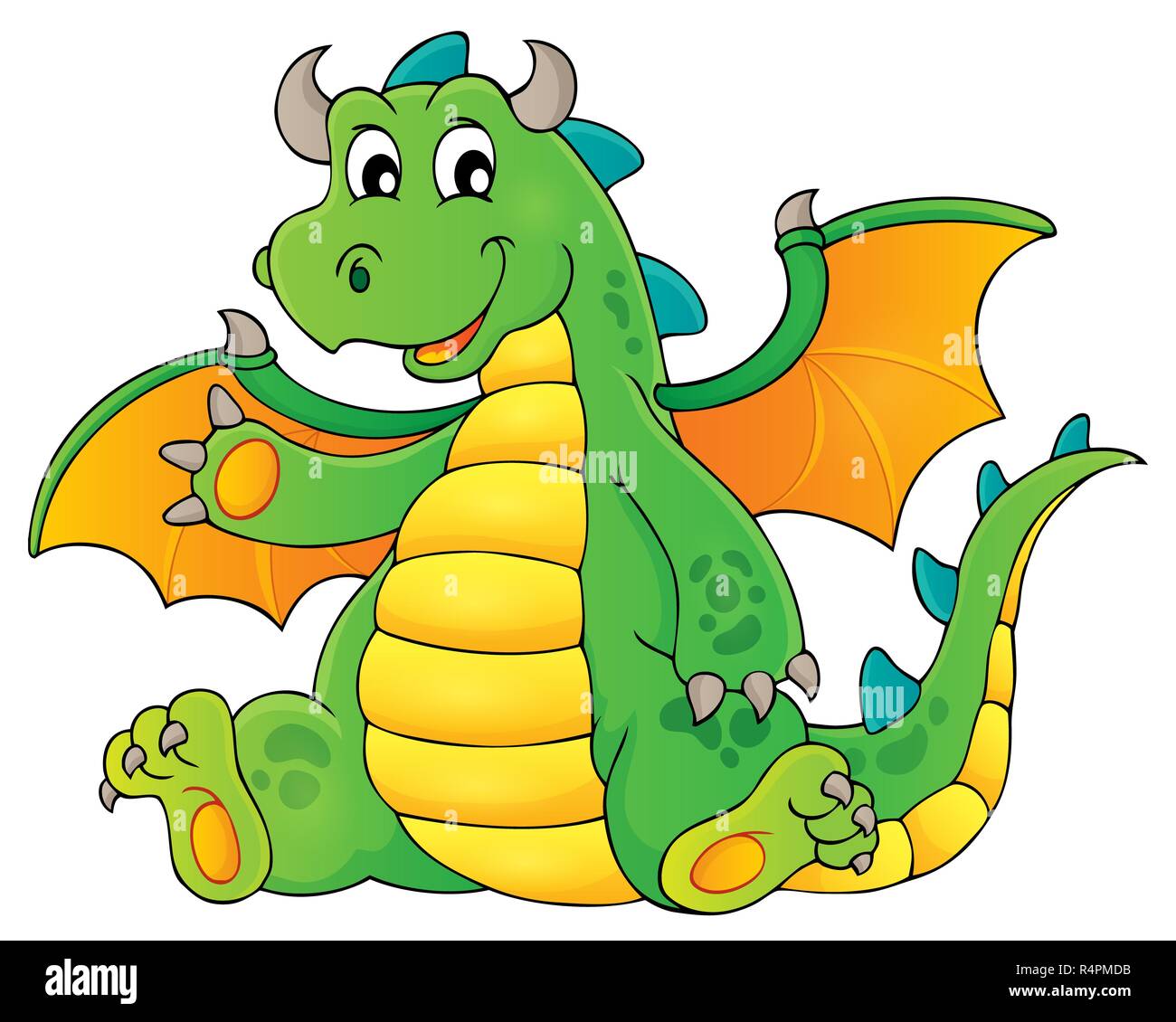 Happy dragon topic image 1 Stock Photo - Alamy