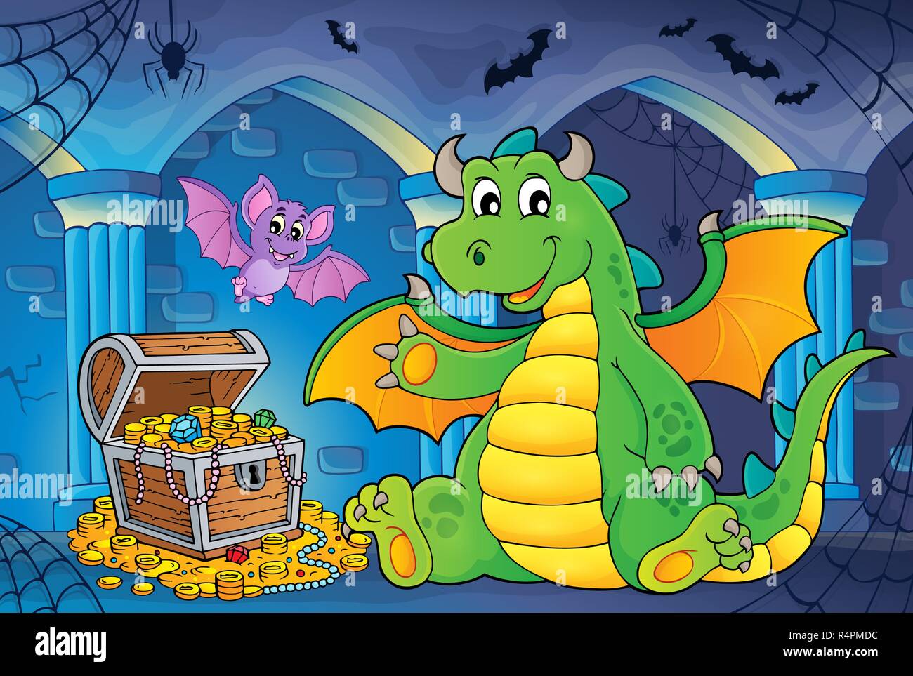 Happy dragon topic image 1 Stock Photo - Alamy