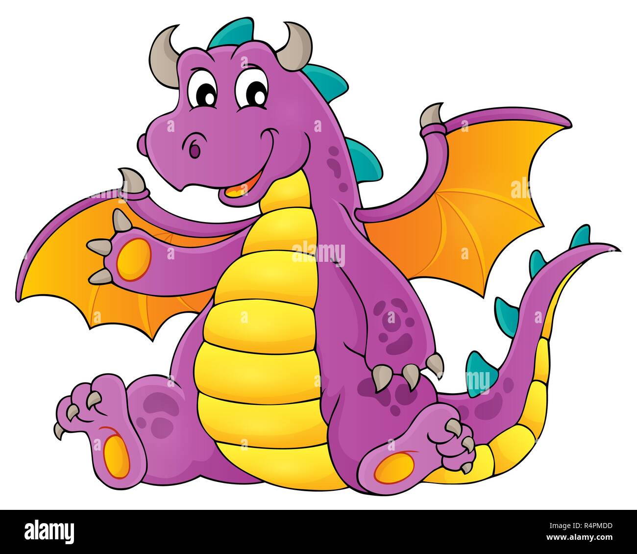 Happy dragon topic image 1 Stock Photo - Alamy