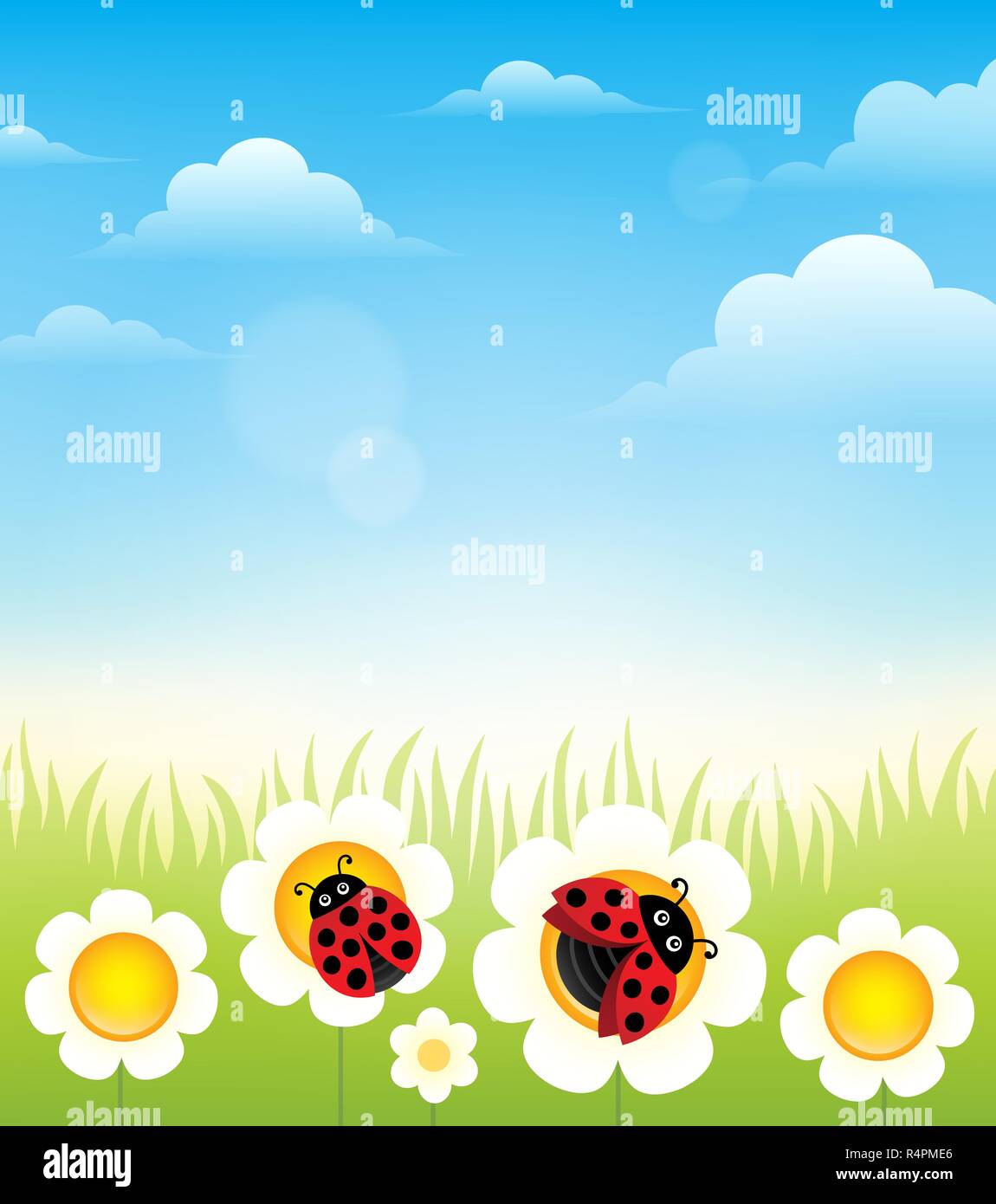 Spring topic background 6 Stock Photo