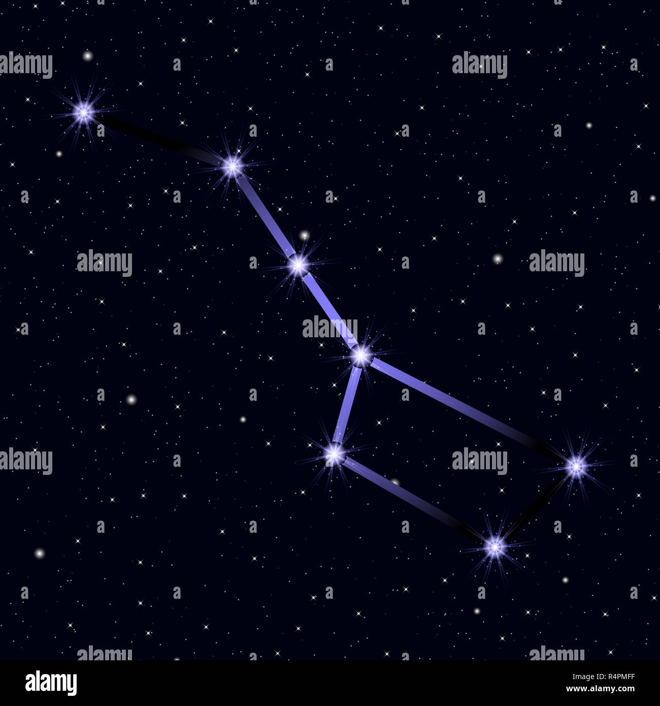 Ursa major constellation illustration hi-res stock photography and ...