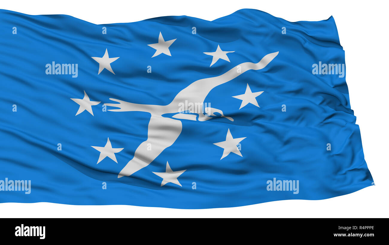 Isolated Corpus Christi City Flag, United States of America Stock Photo