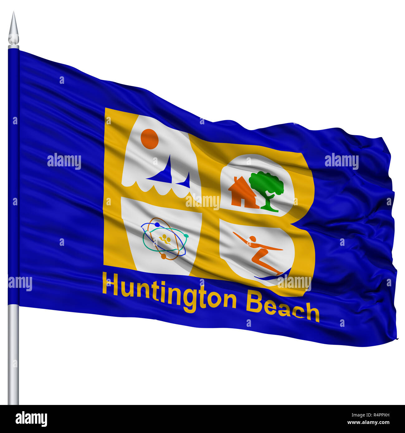 Huntington beach flag hi-res stock photography and images - Alamy