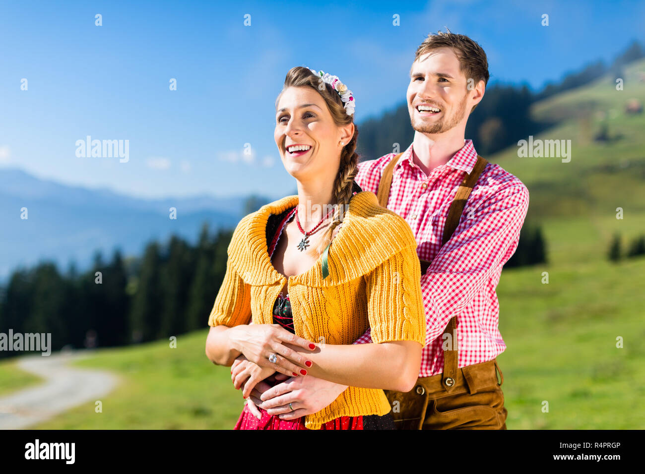 Lederhosen and mountain hi-res stock photography and images - Alamy
