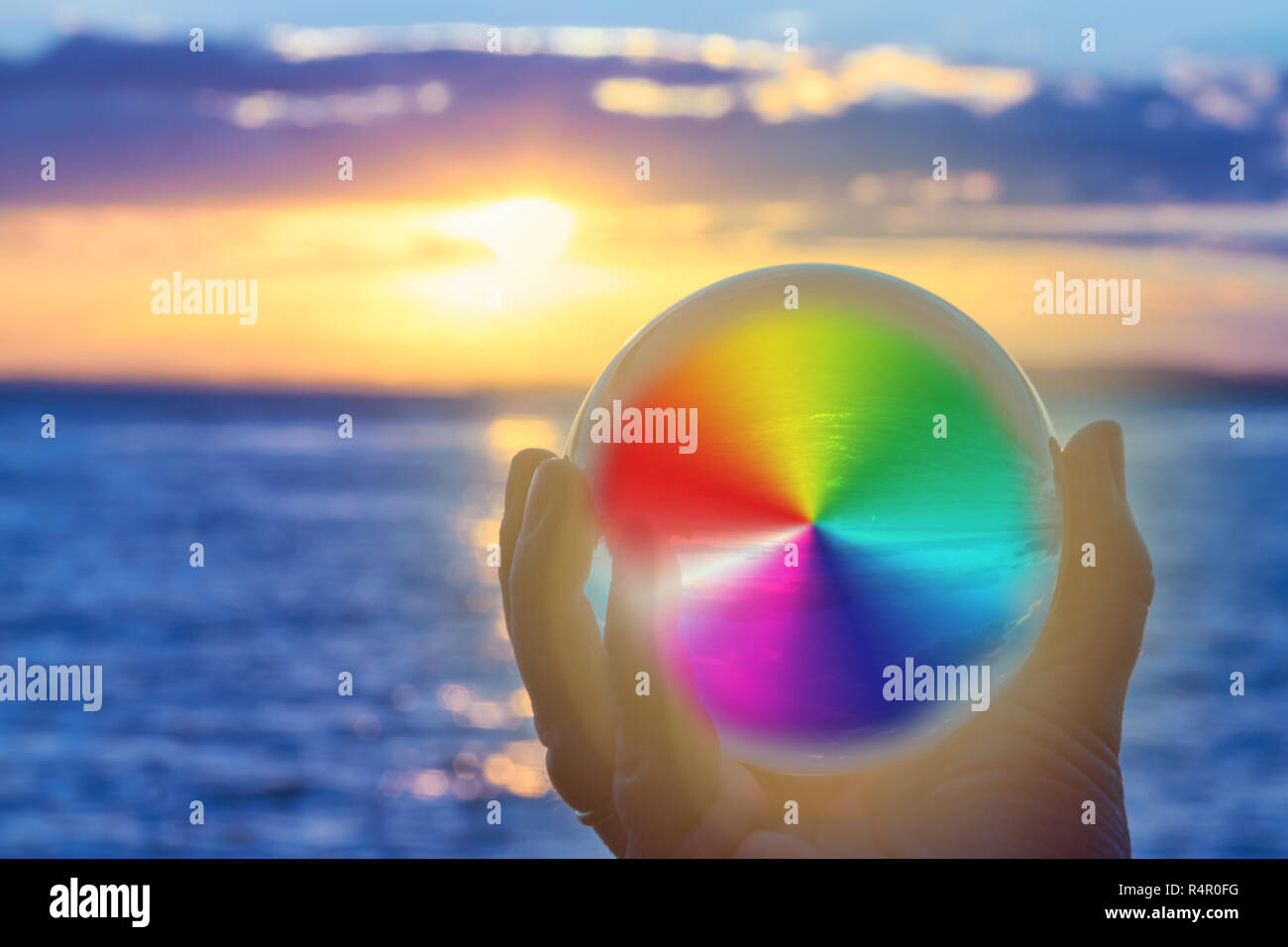 glass sphere Stock Photo