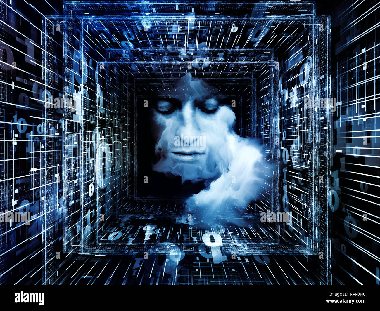 Tunnel of Digits Stock Photo - Alamy