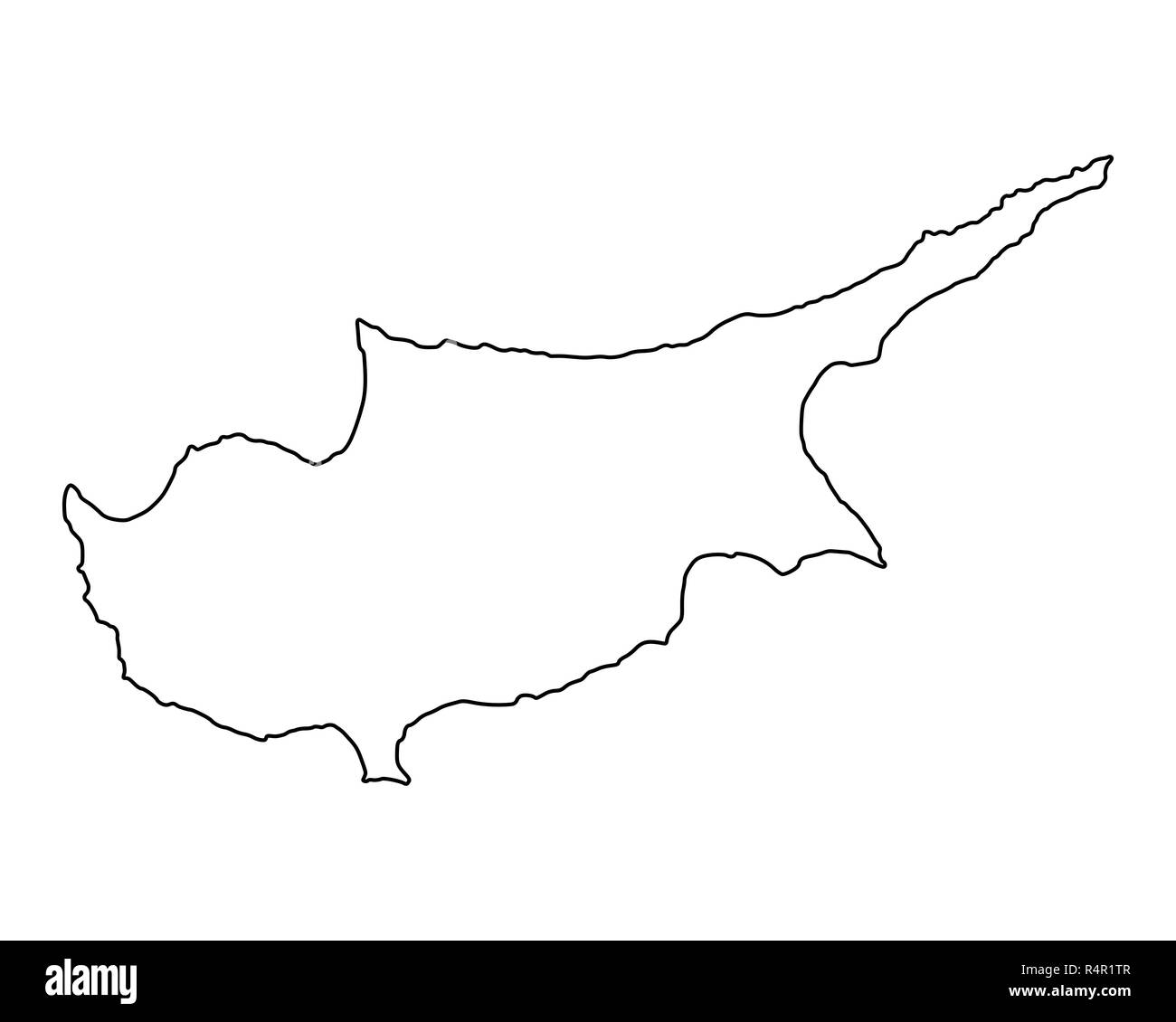 Cyprus map hires stock photography and images Alamy