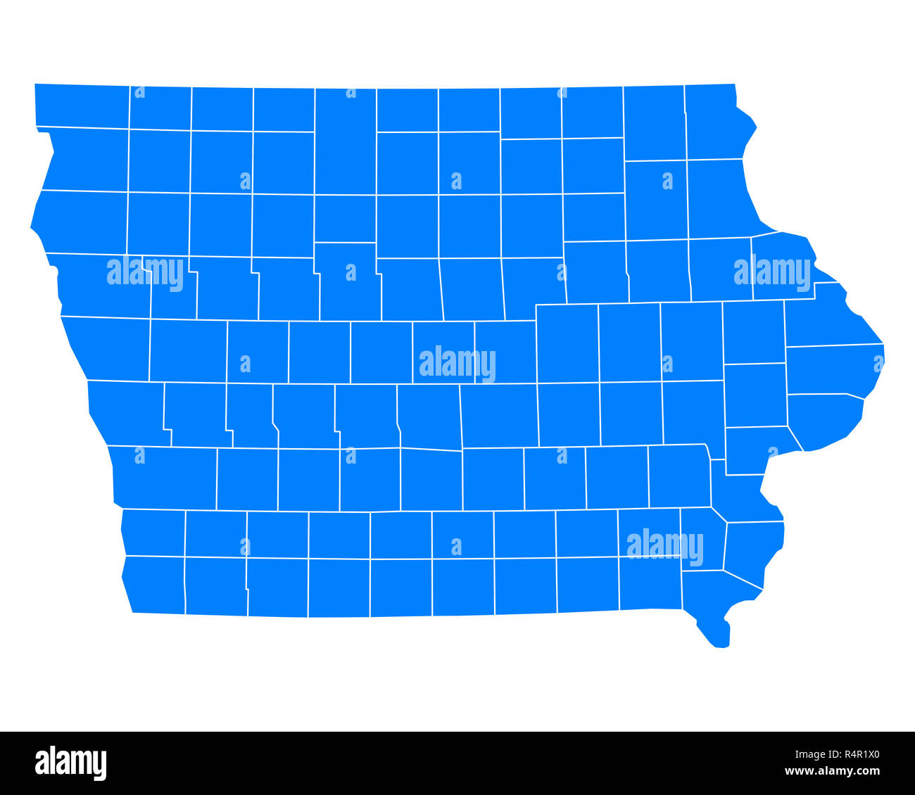 map of iowa Stock Photo Alamy