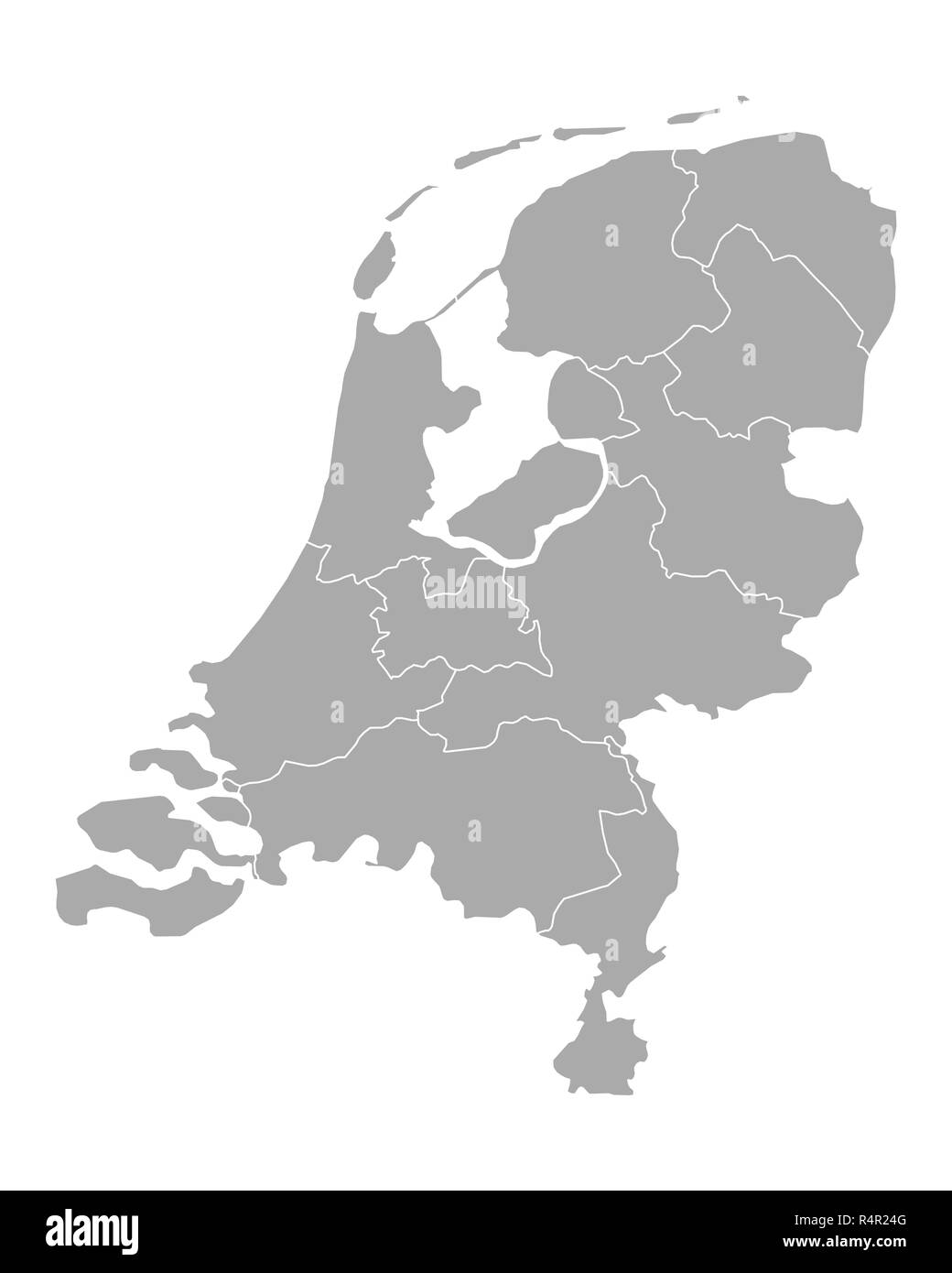 map of the netherlands Stock Photo
