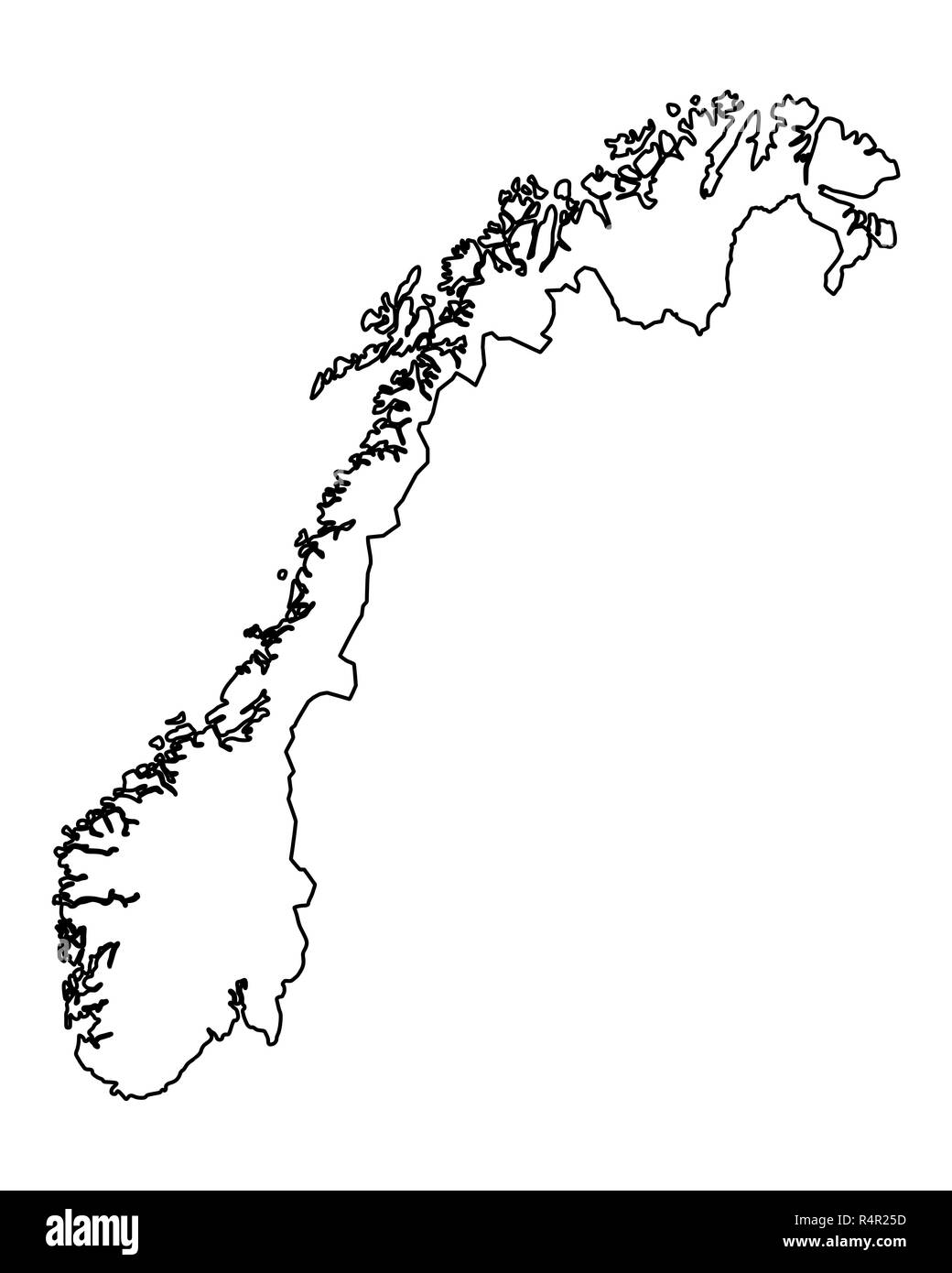 map of norway Stock Photo Alamy