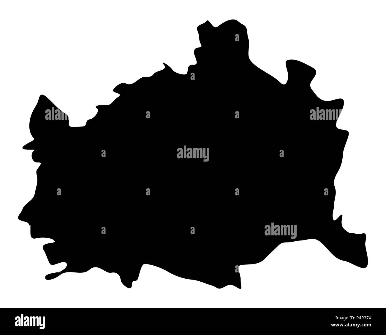 map of vienna Stock Photo