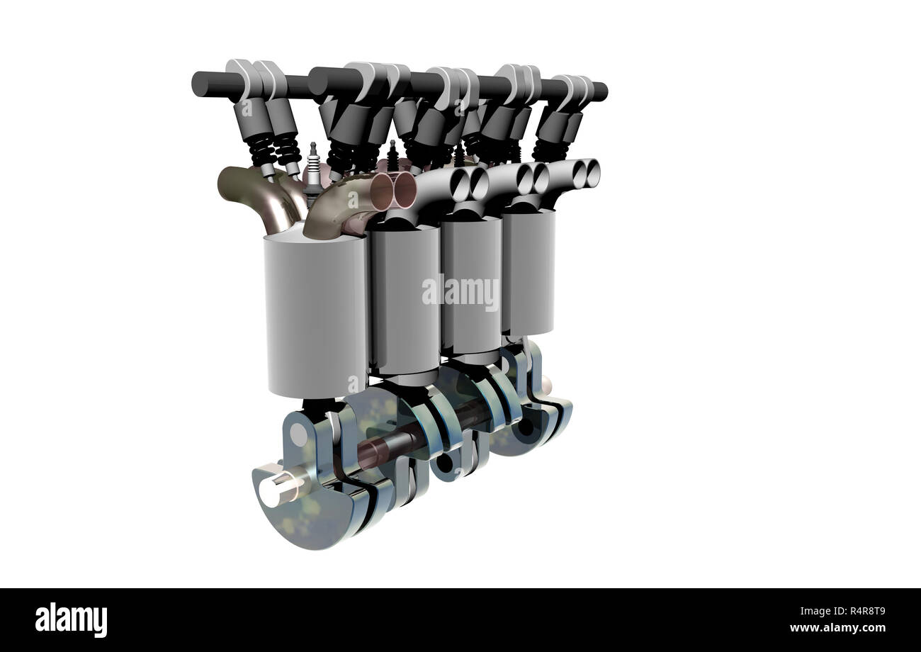 internal combustion engine isolated Stock Photo - Alamy