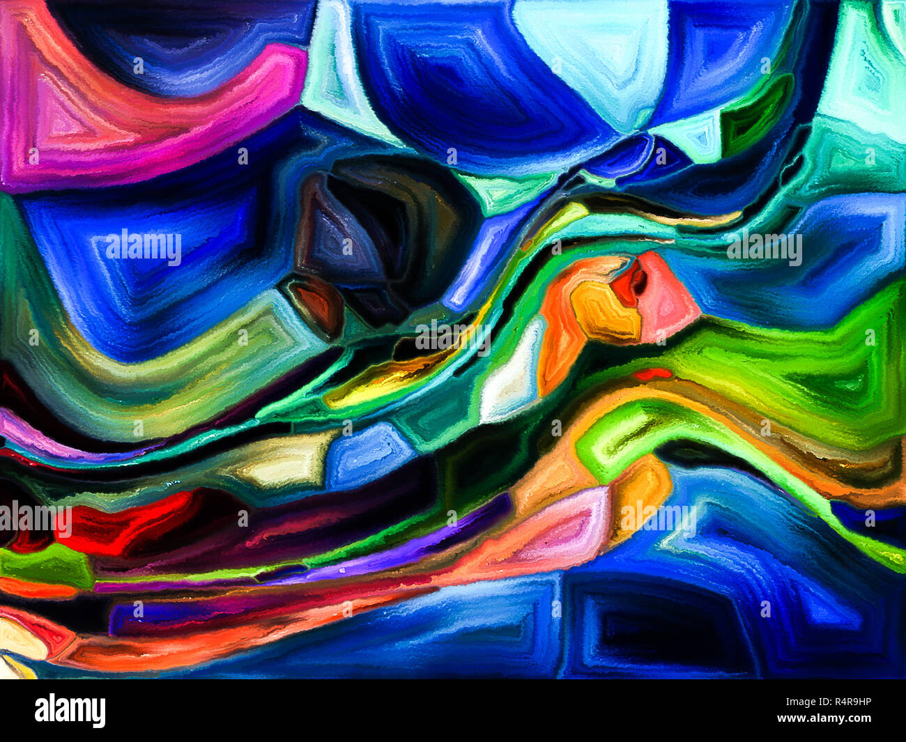 Abstract arrangement of fragmented shapes hi-res stock photography and ...