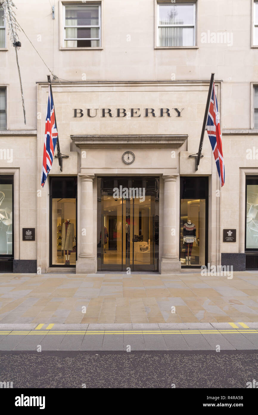 The Burberry Flagship store in New Bond St, London Stock Photo - Alamy