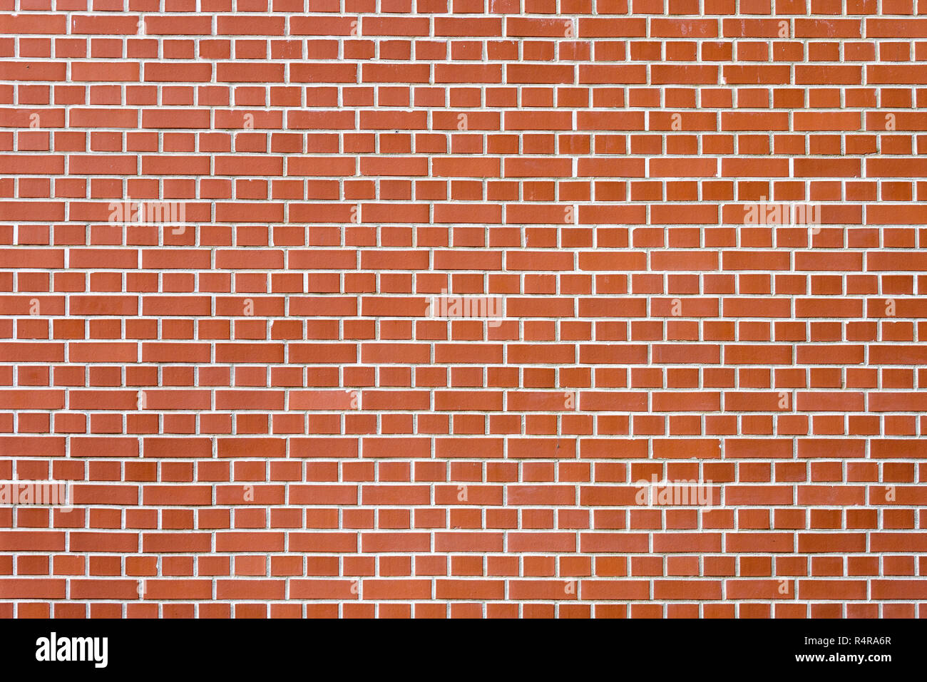 background made of red brick wall Stock Photo