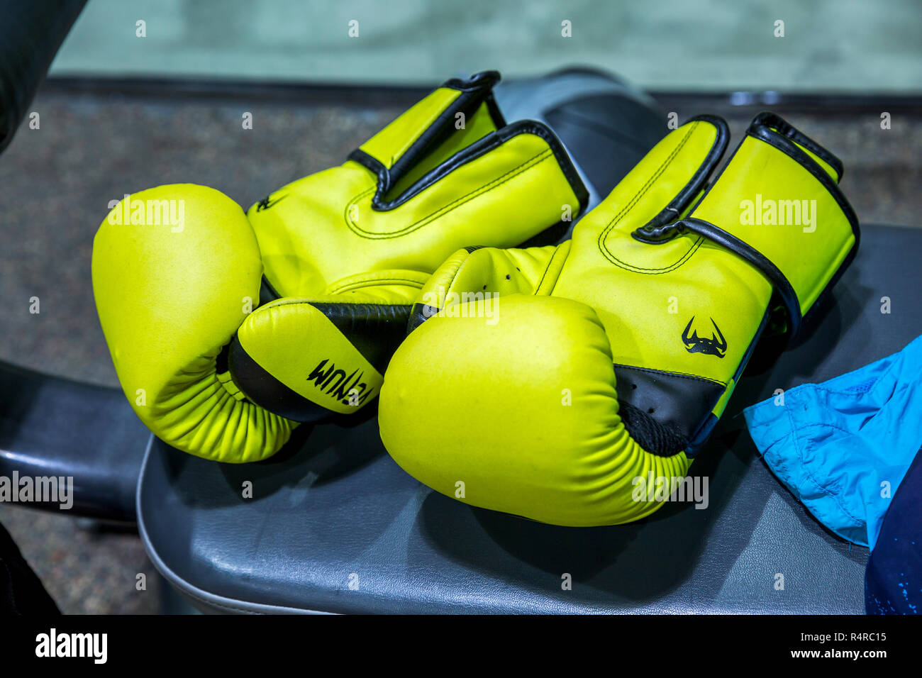 Boxing gloves for punching bag Stock Photo Alamy