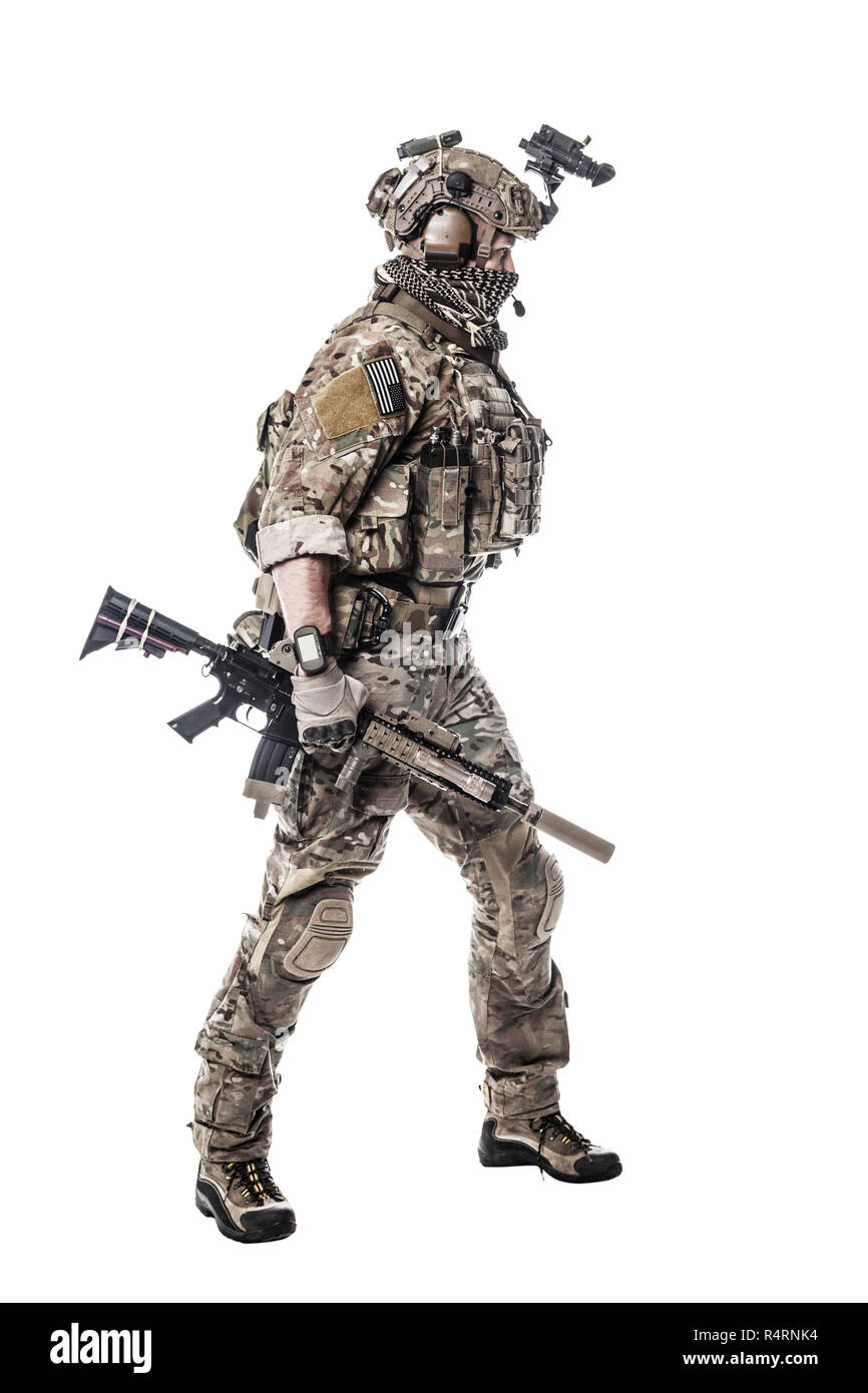 Army Ranger in field Uniforms Stock Photo