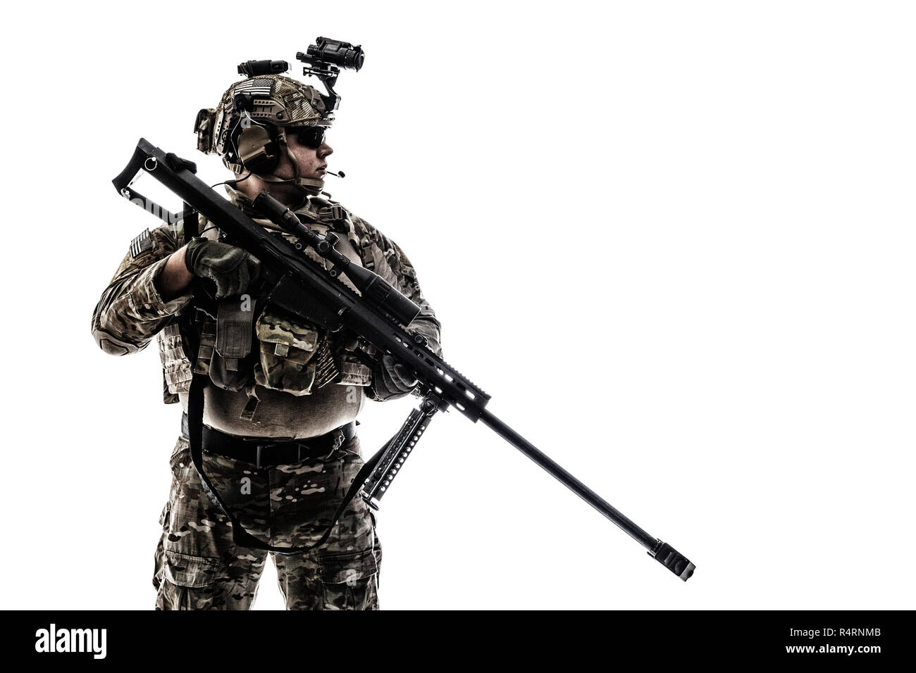 Army Ranger in field Uniforms Stock Photo