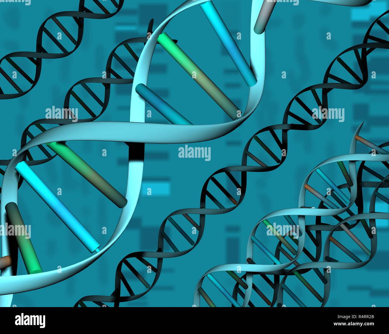 genetic material in the cell Stock Photo
