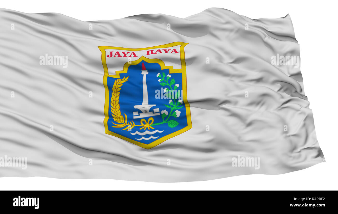 Isolated Jakarta City Flag Stock Photo - Alamy