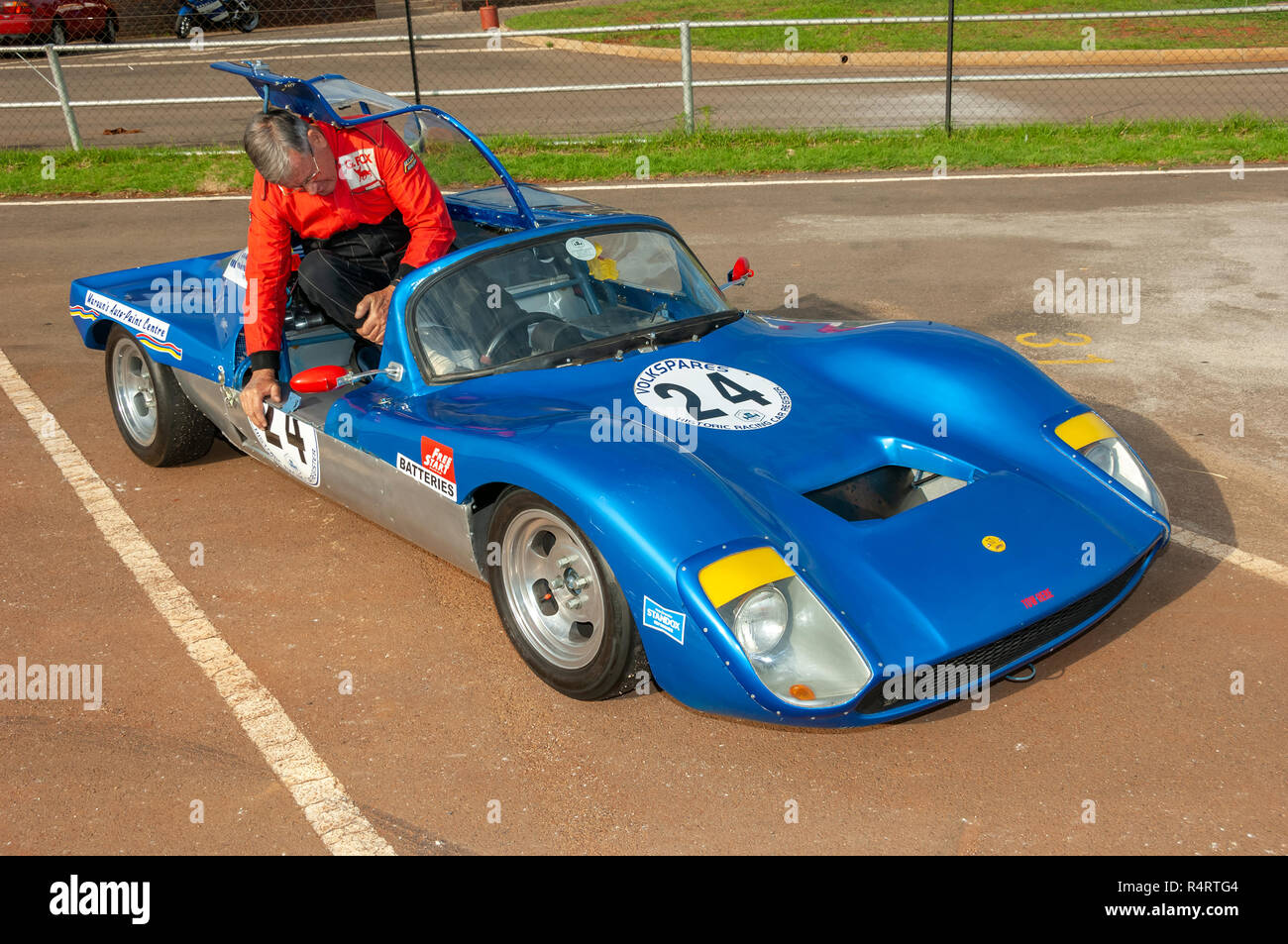 Classic car race meeting held at Zwartkops raceway in Pretoria, South