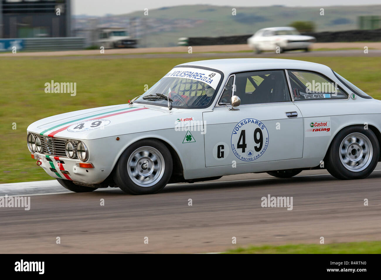 Classic car race meeting held at Zwartkops raceway in Pretoria, South