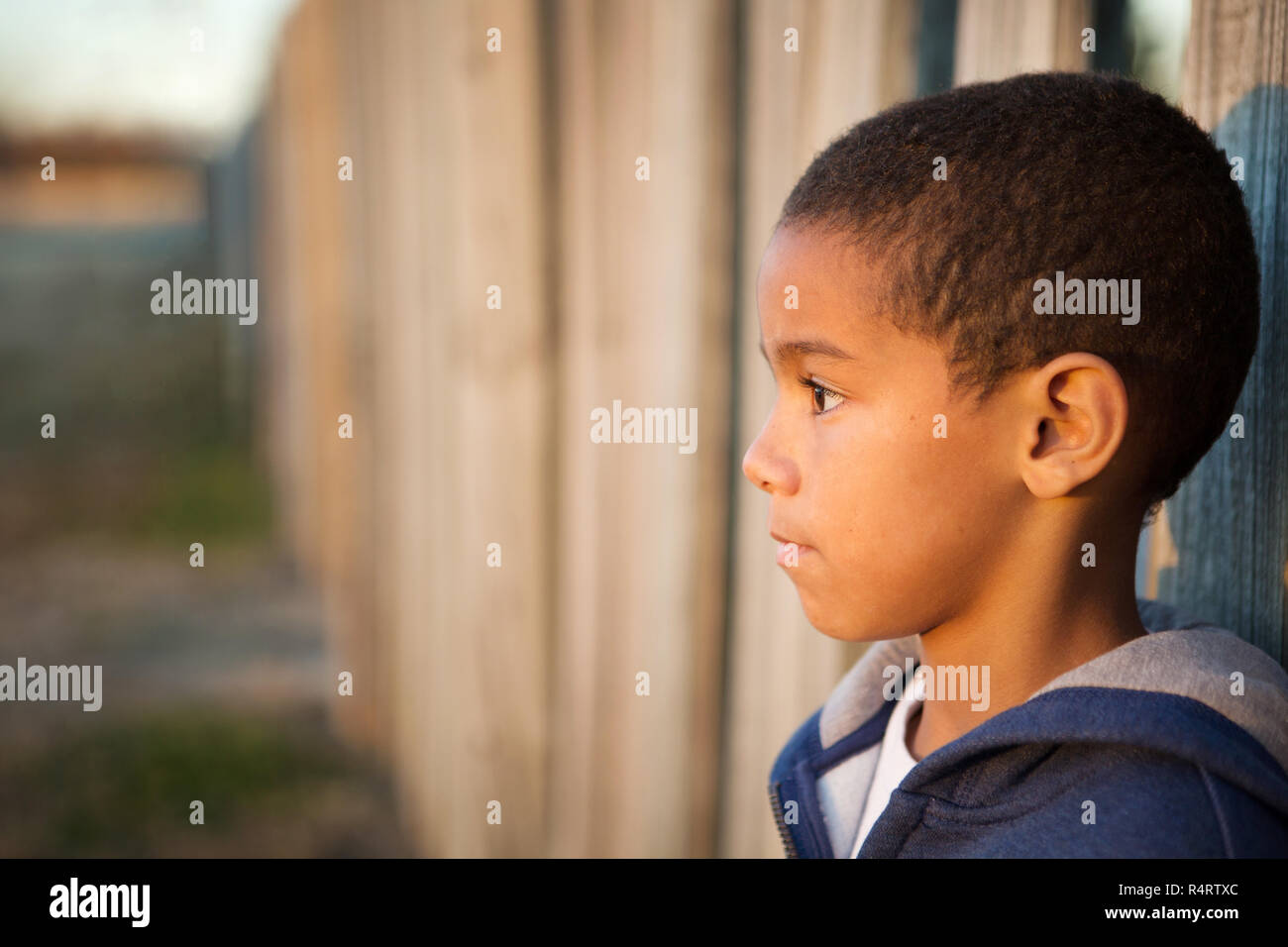 Sad little boy. Stock Photo