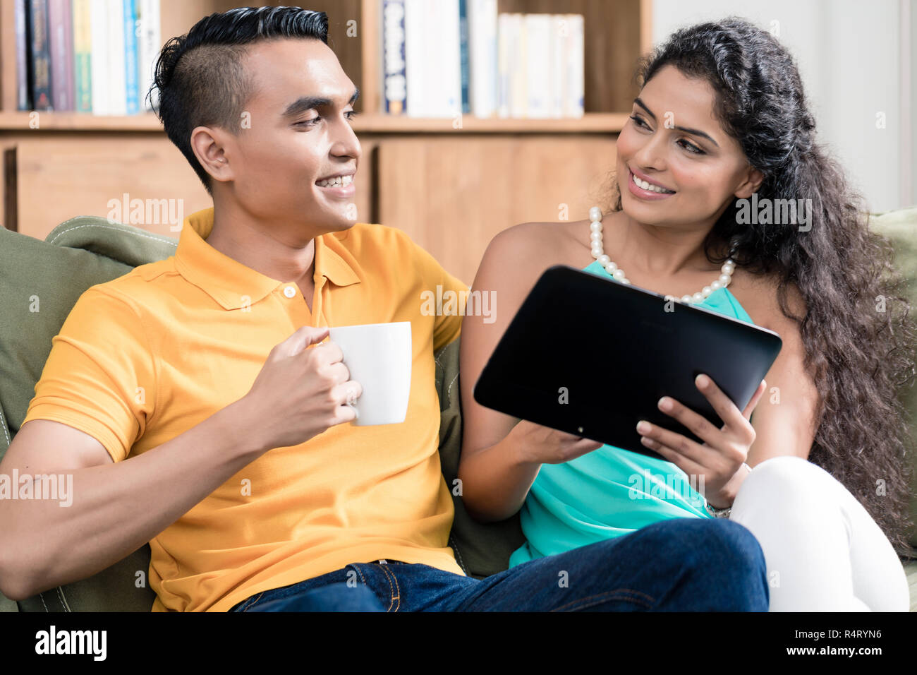 Loving couple looking at each other Stock Photo