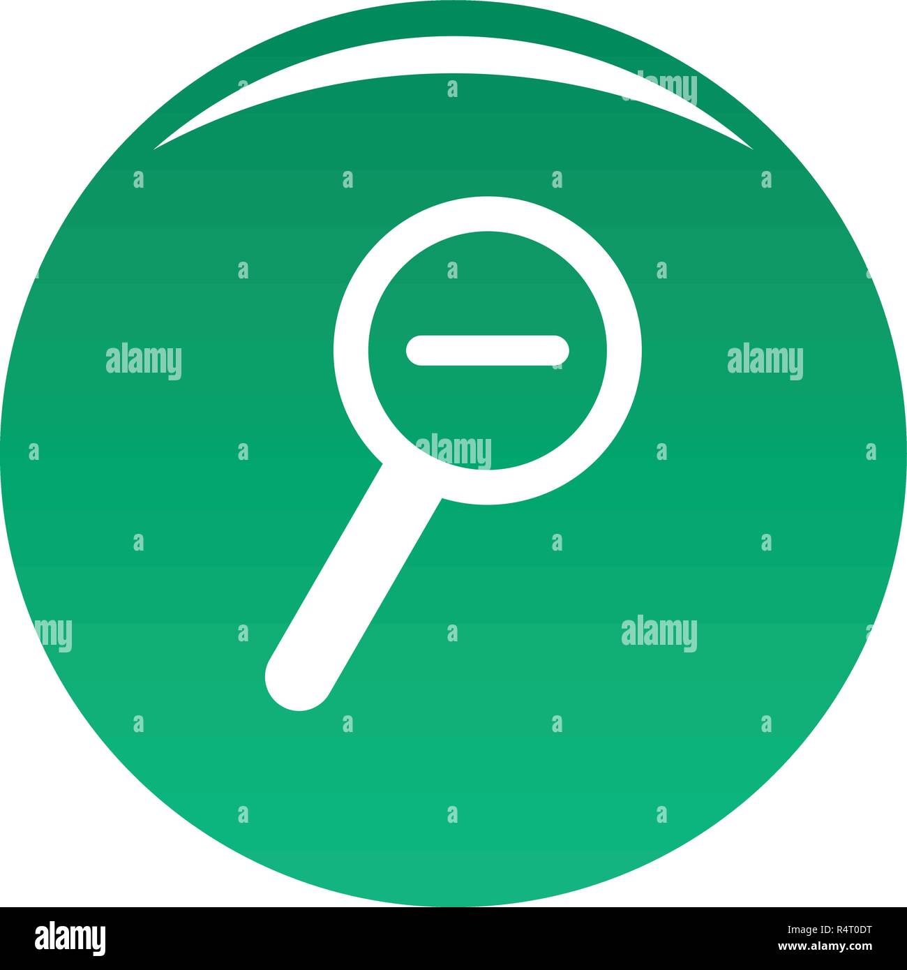 Cursor magnifier minus icon. Simple illustration of cursor magnifier ...