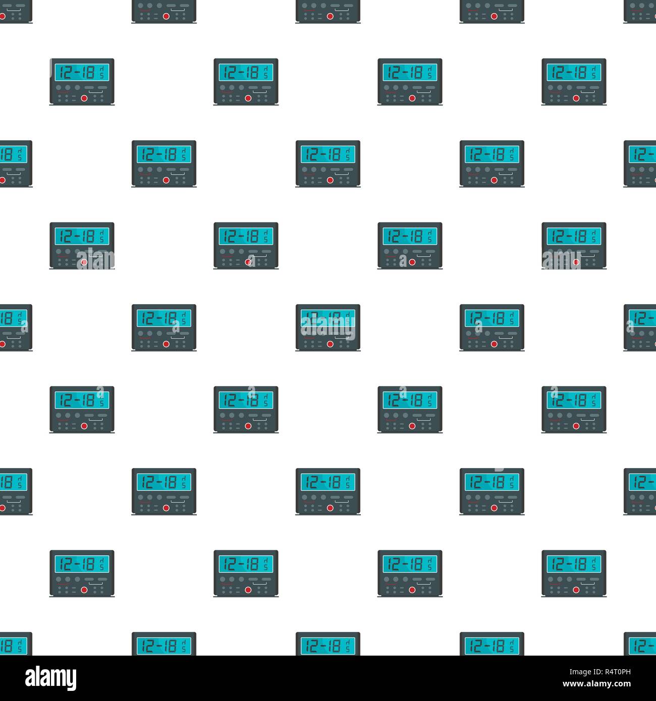 Kitchen timer pattern seamless vector repeat for any web design Stock Vector