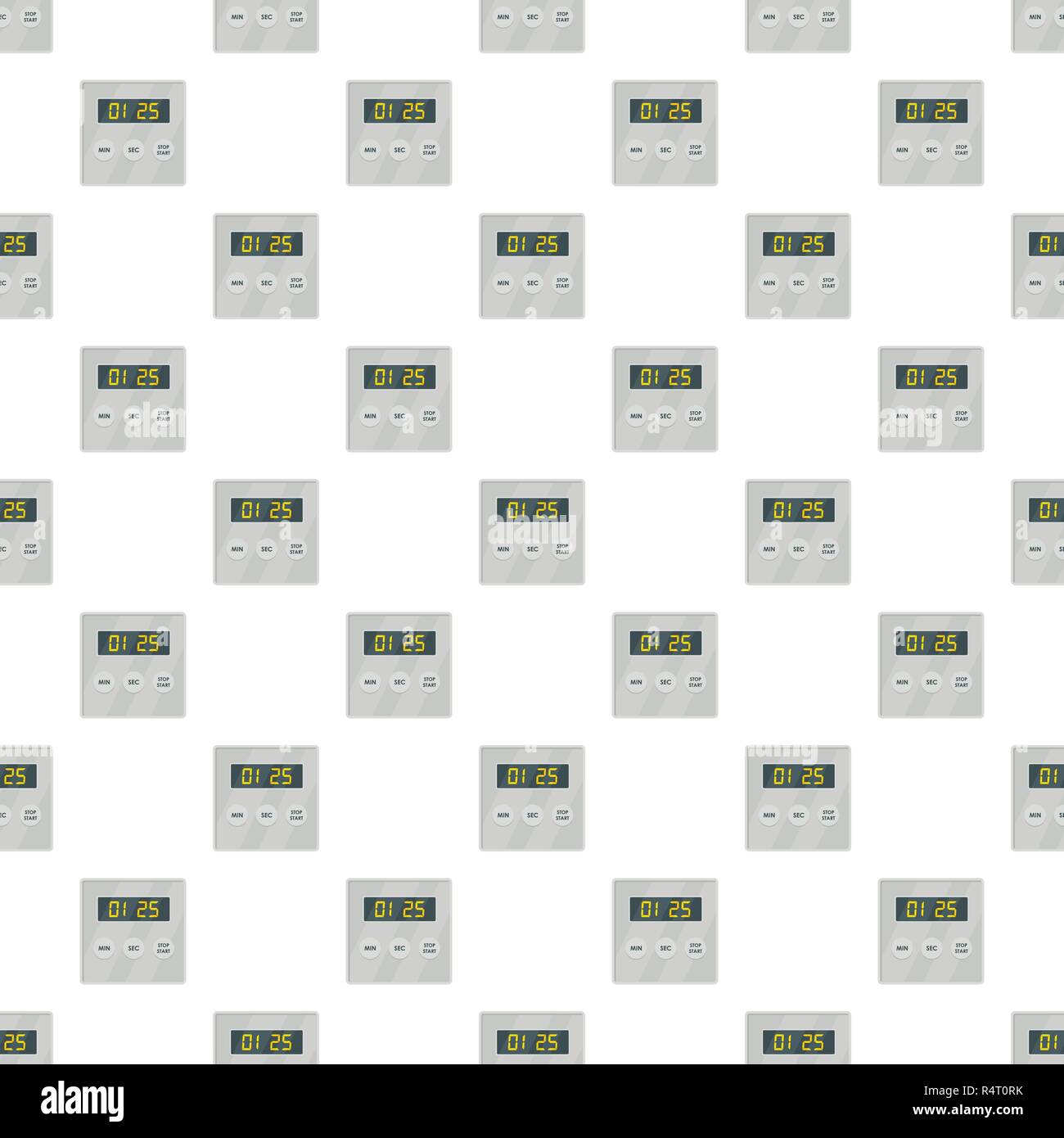 Display timer pattern seamless vector repeat for any web design Stock Vector
