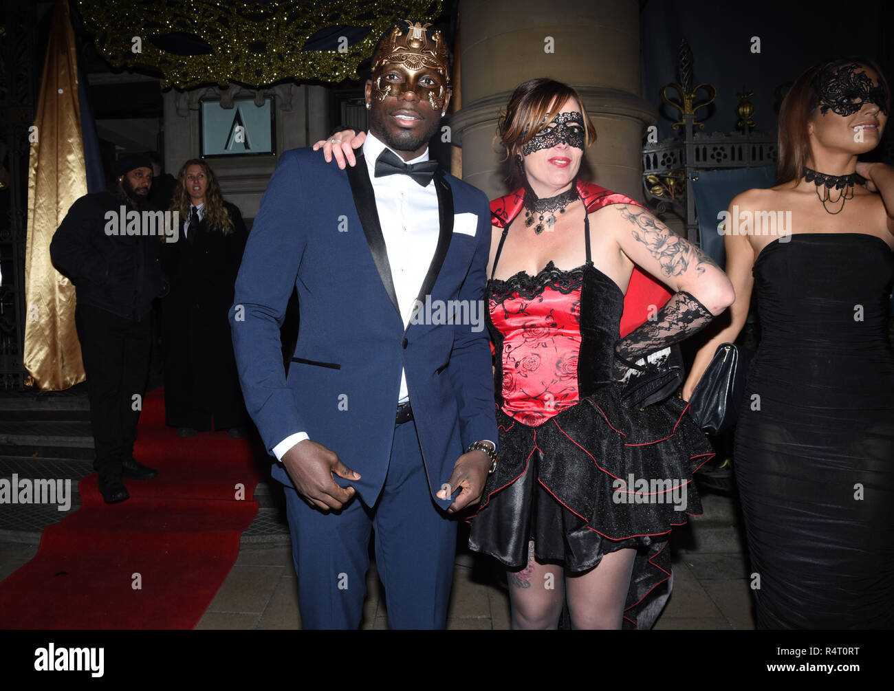 Celebrities arriving at the Heaven & Hell Masquerade Ball, held at the