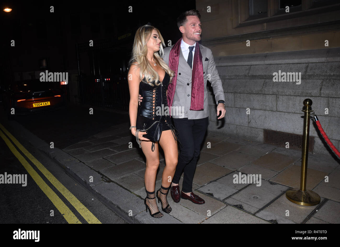 Celebrities arriving at the Heaven & Hell Masquerade Ball, held at the