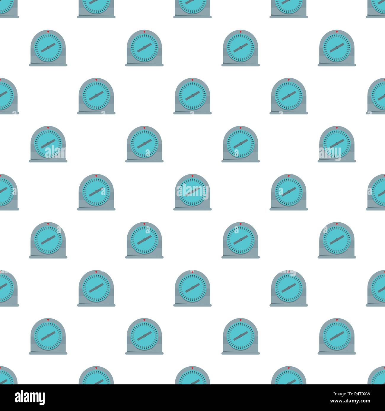 Round timer pattern seamless vector repeat for any web design Stock Vector