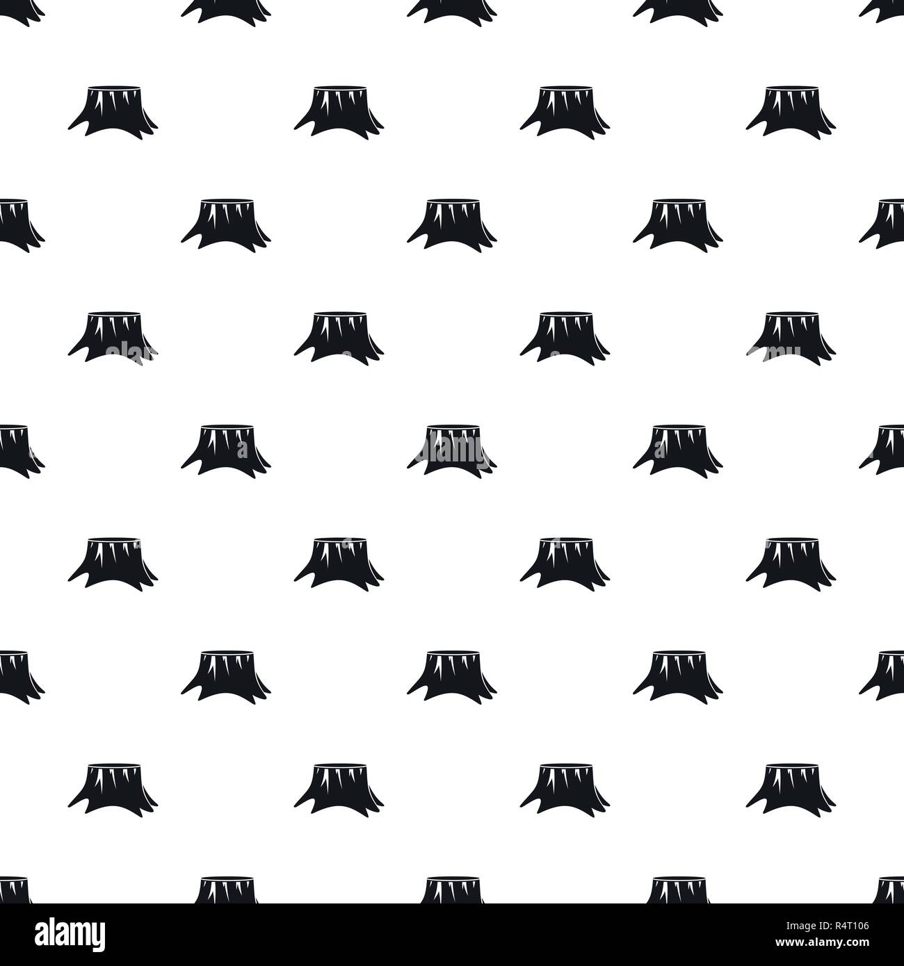 Old stump pattern seamless vector repeat geometric for any web design Stock Vector