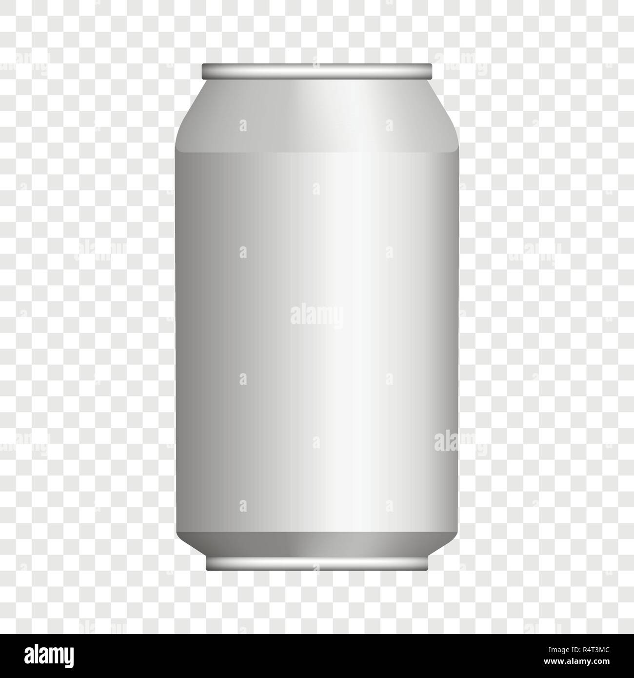 Beer tin can mockup. Realistic illustration of beer tin can vector