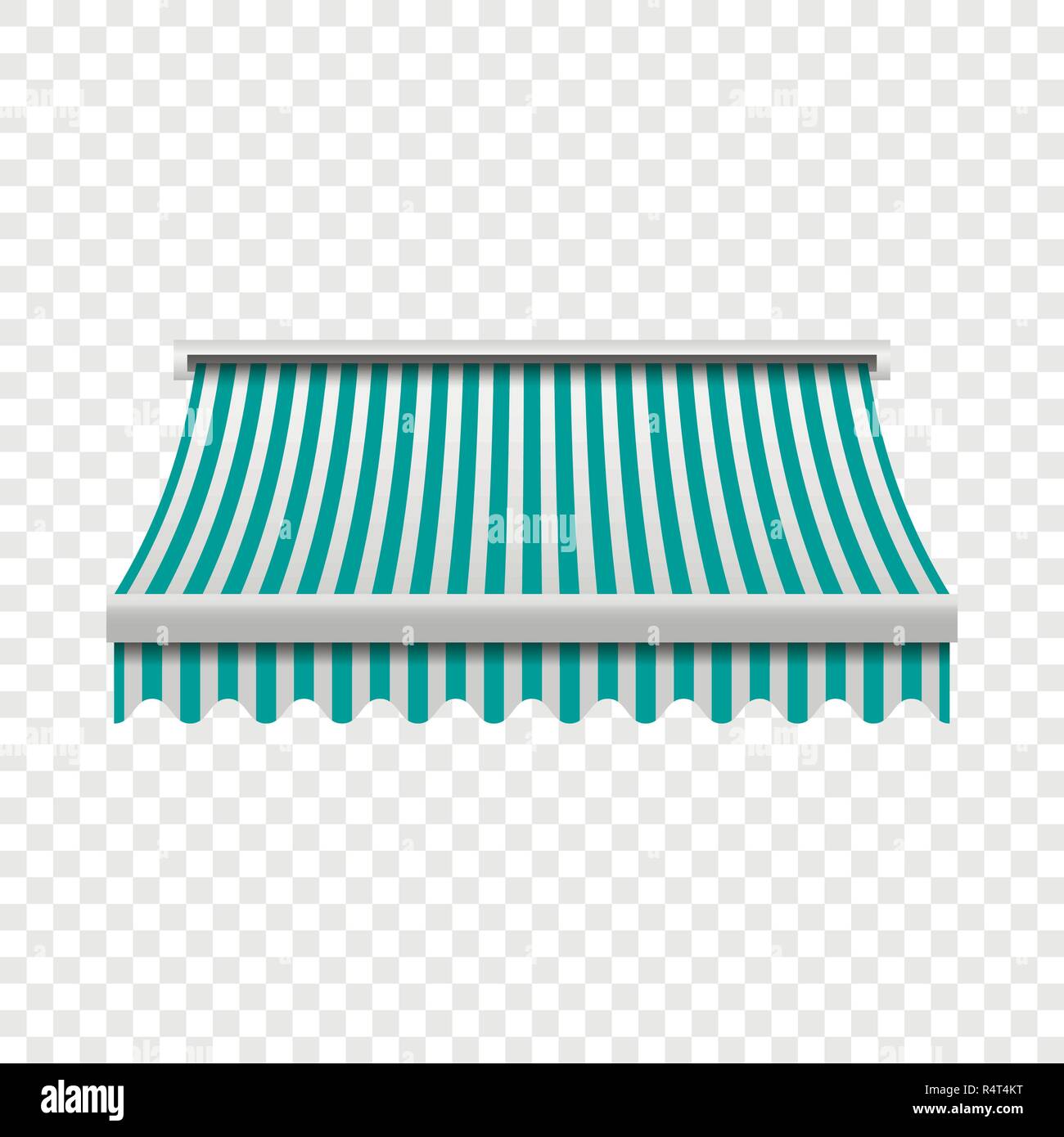 Download Green White Awning Mockup Realistic Illustration Of Green White Awning Vector Mockup For On Transparent Background Stock Vector Image Art Alamy