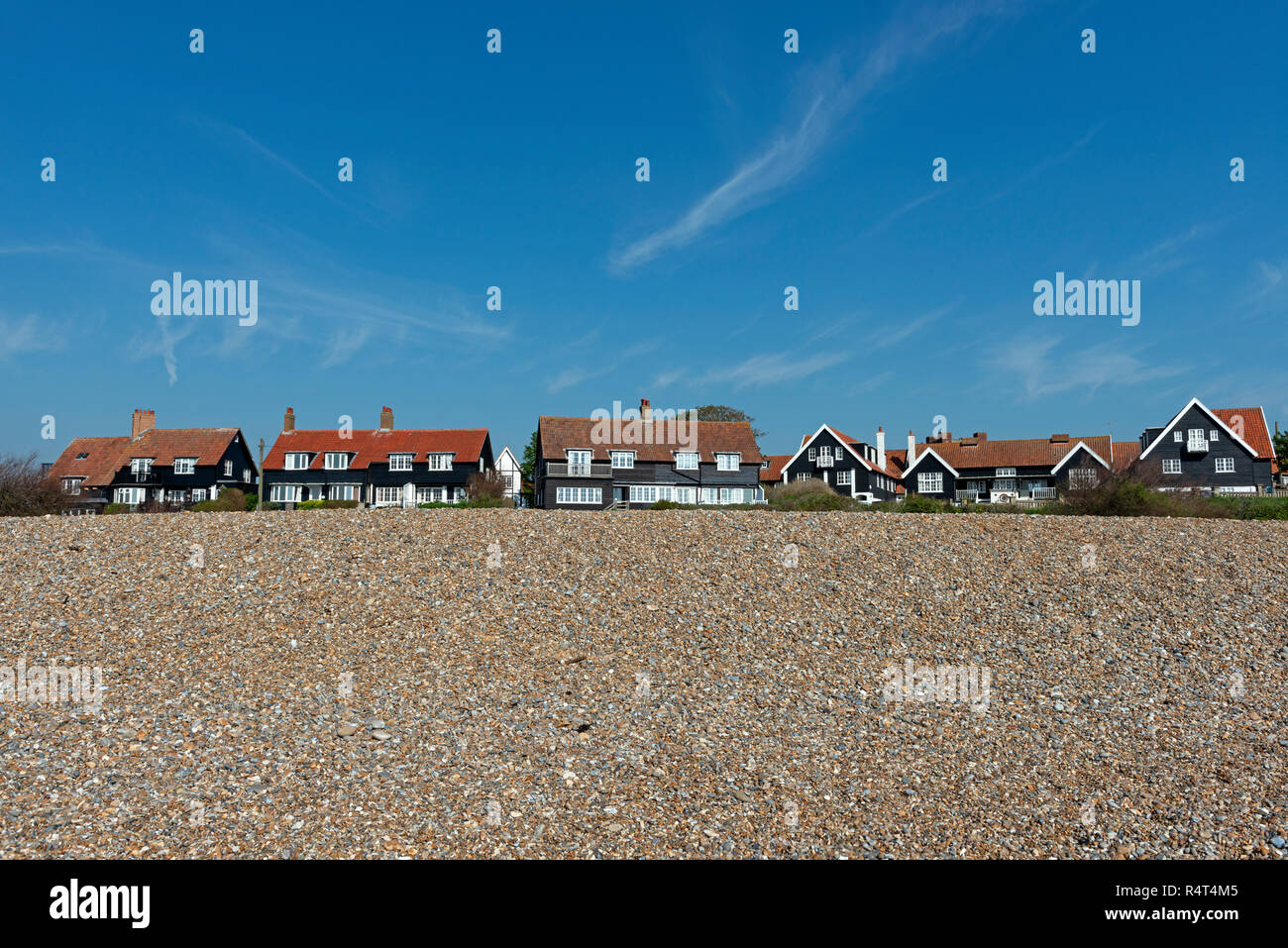 Seaside properties Thorpeness Suffolk Stock Photo Alamy