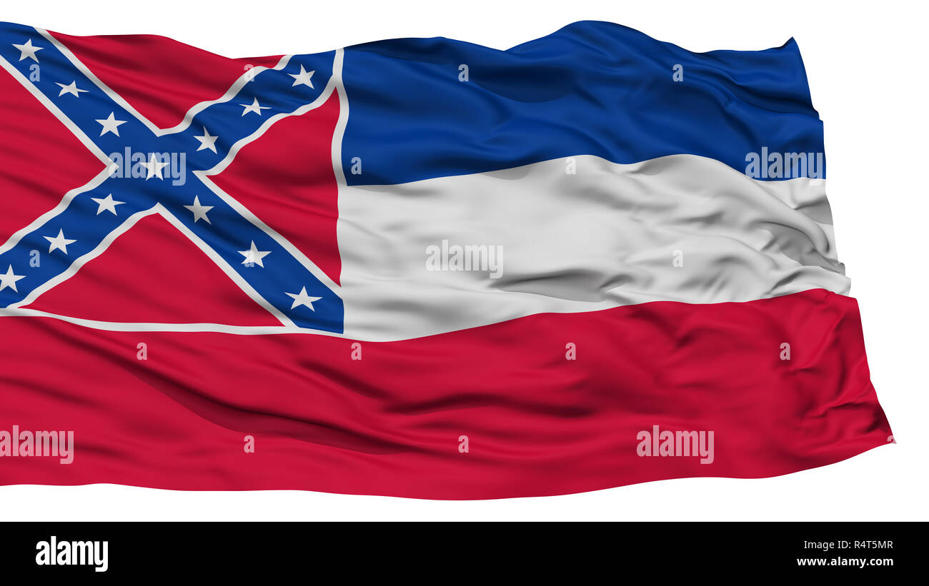 Isolated Mississippi Flag, USA state Stock Photo Alamy