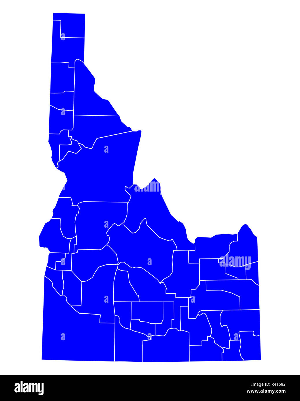 map of idaho Stock Photo - Alamy