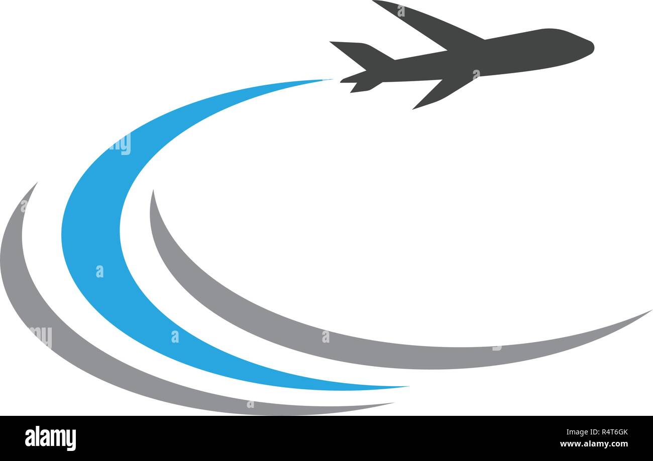 Airplane icon vector illustration design Logo Template Stock Vector