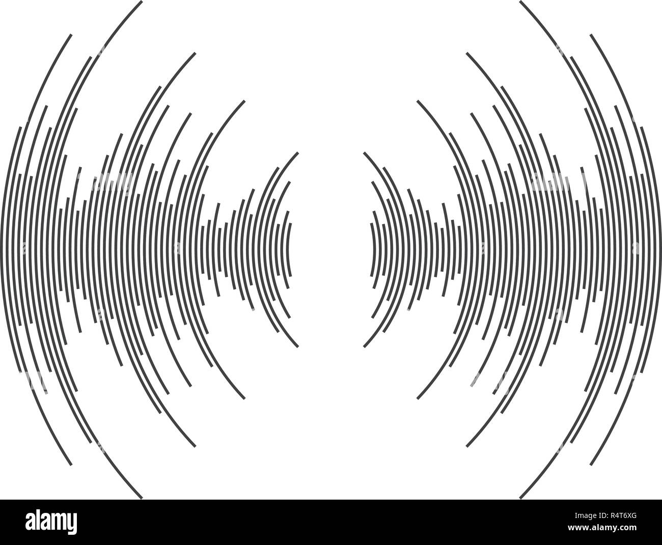 Sound waves vector illustration design template Stock Vector Image ...