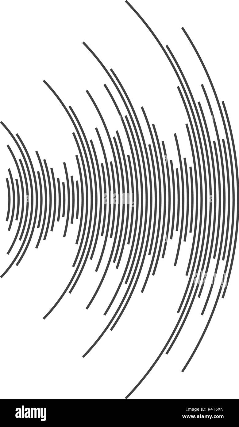 Sound waves vector illustration design template Stock Vector Image ...