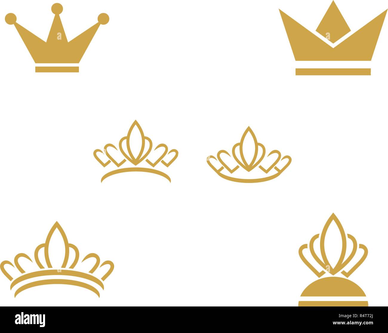 Crown Logo Template vector icon illustration design Stock Vector Image ...
