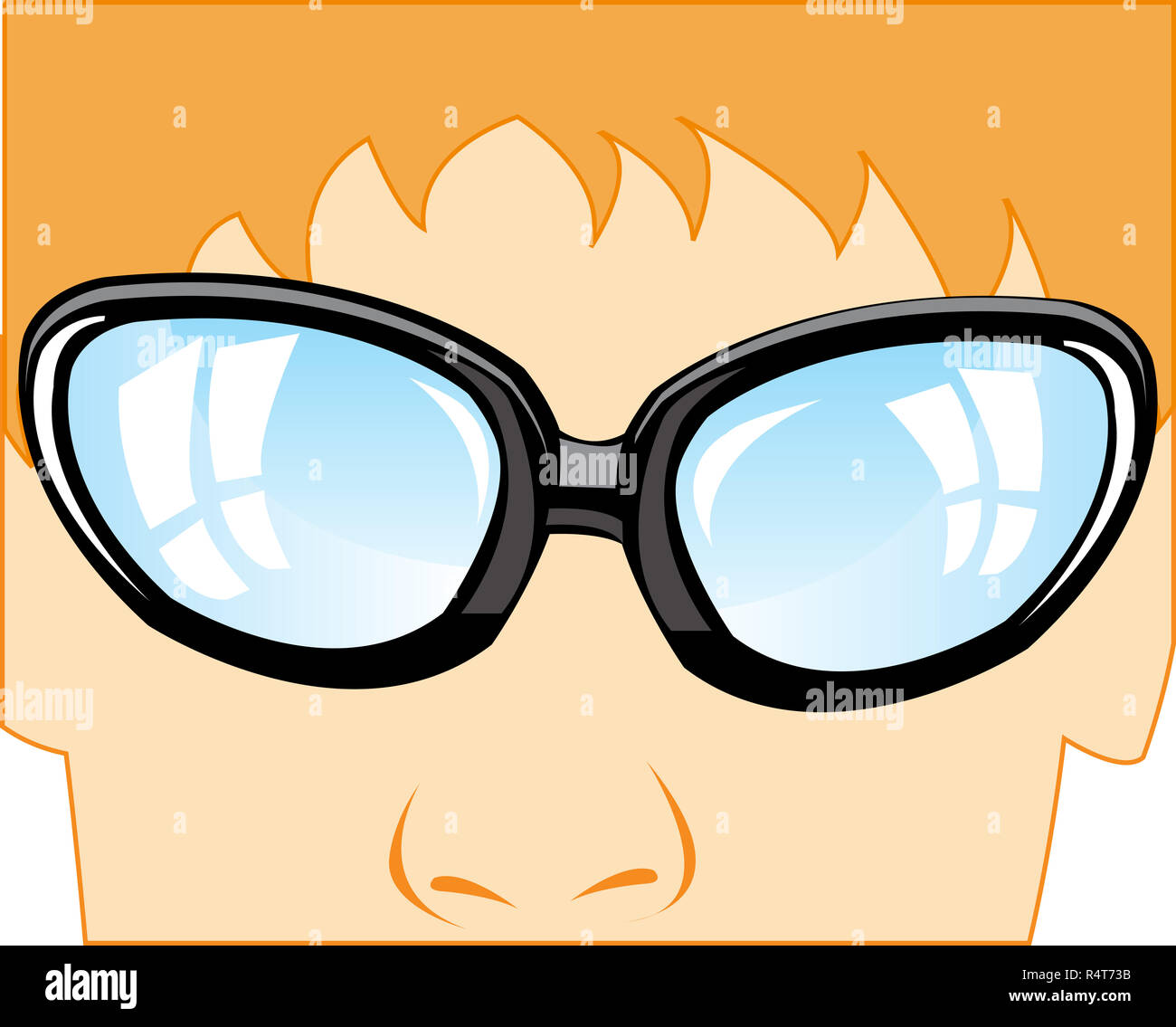 Spectacled Human Spectacles on person Stock Photo - Alamy