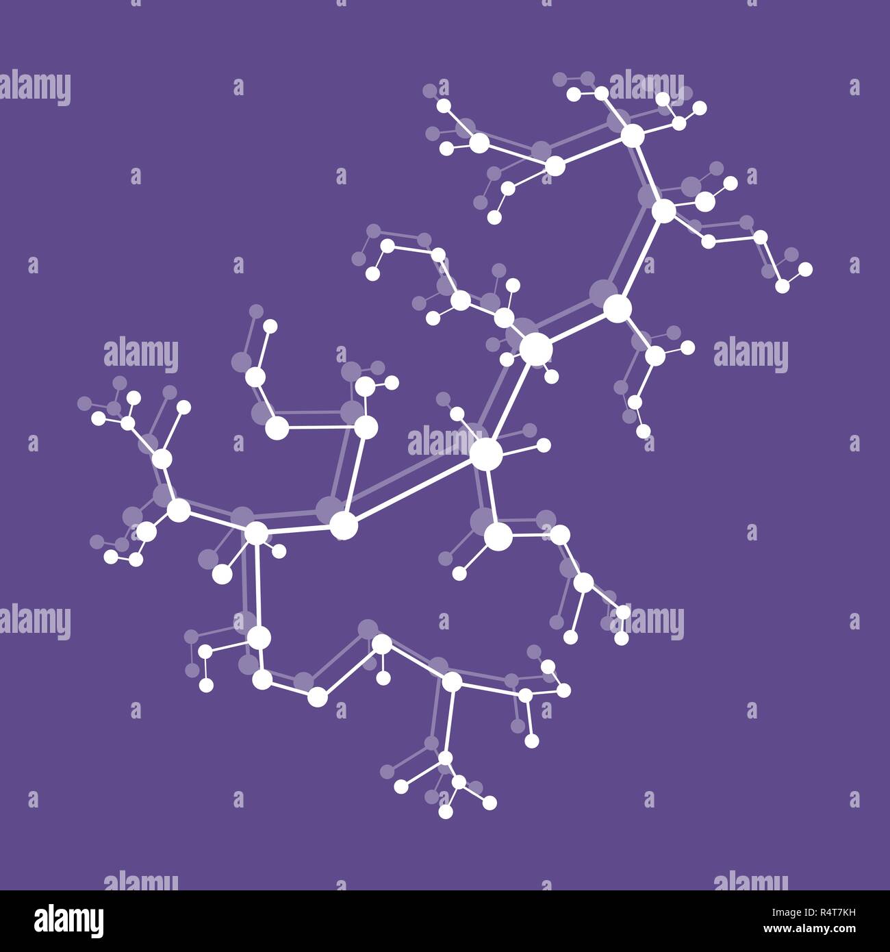 Structure of molecule and communication. Scientific concept. Medical ...
