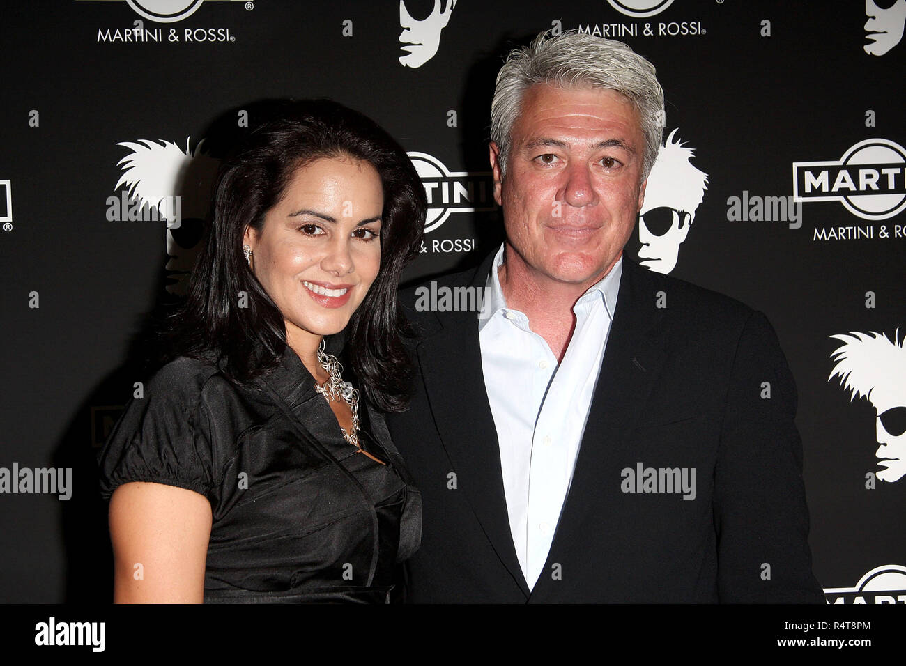 NEW YORK - AUGUST 6: Michelle Beauchamp and Jimmy Cefalo attend Andy Warhol's 80th birthday celebration at the New Museum on August 6, 2008 in New York City. (Photo by Steve Mack/S.D. Mack Pictures) Stock Photo
