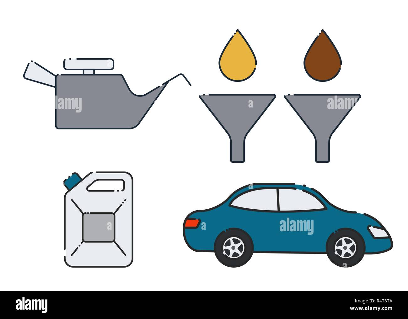 Oil change sign Stock Vector Images Alamy