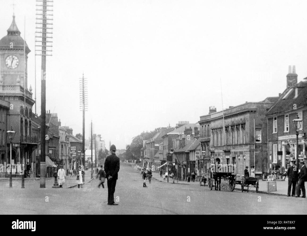 High Street, Dunstable early 1900s Stock Photo Alamy
