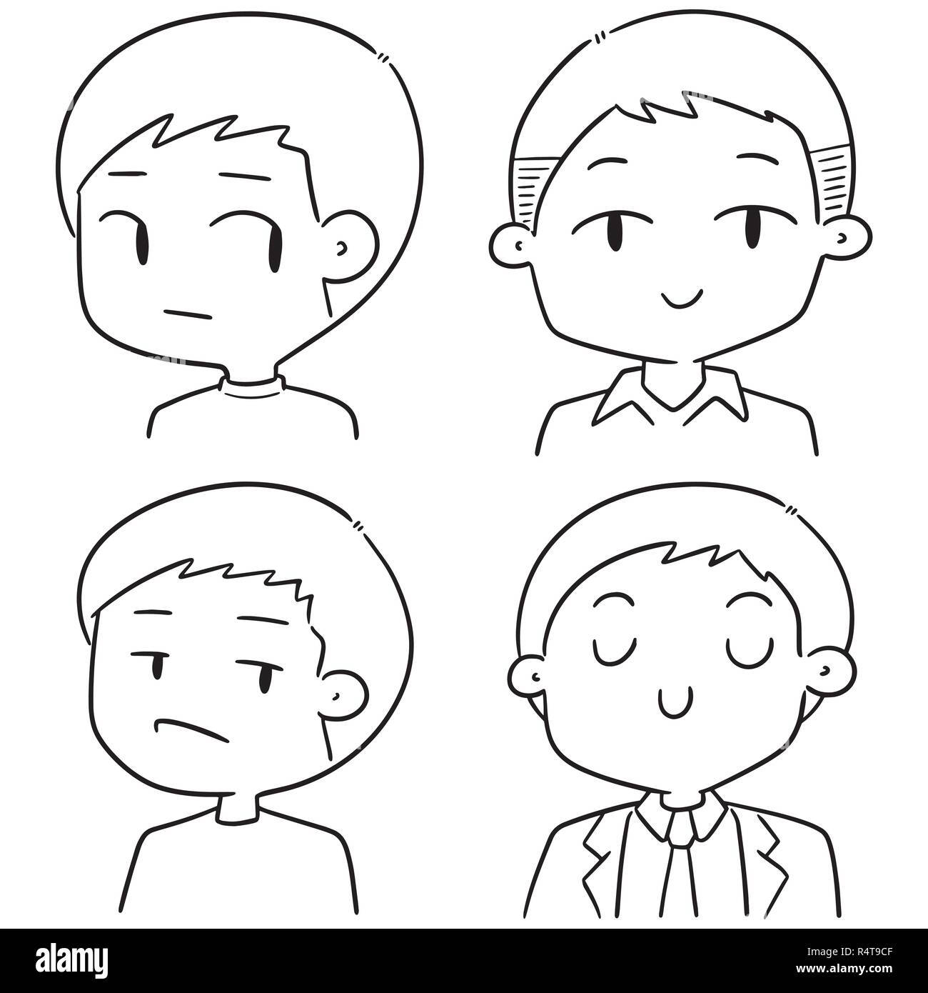 vector set of men Stock Vector Image &amp; Art - Alamy